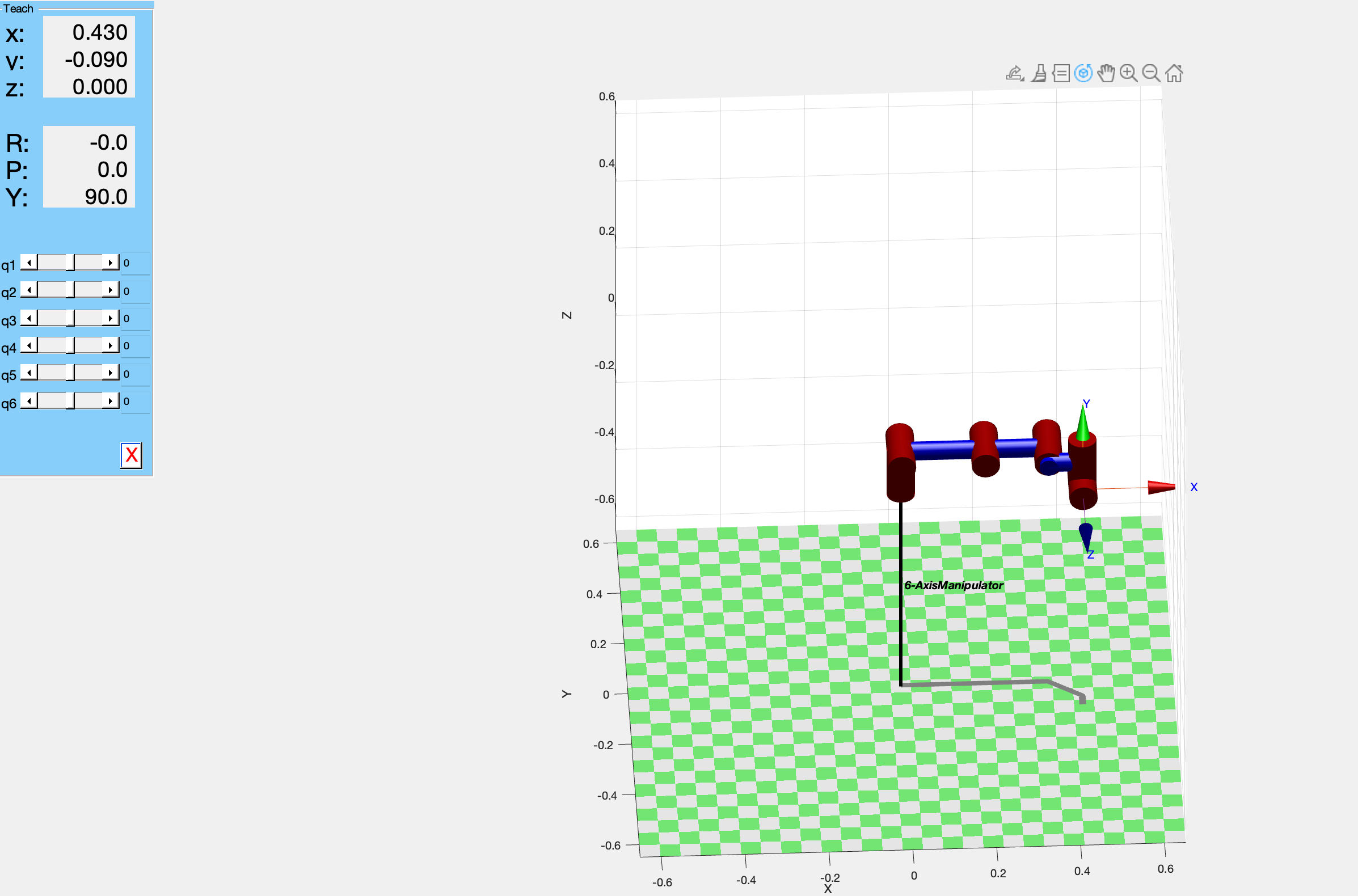 6-Axis Manipulator RTB-Visualization
